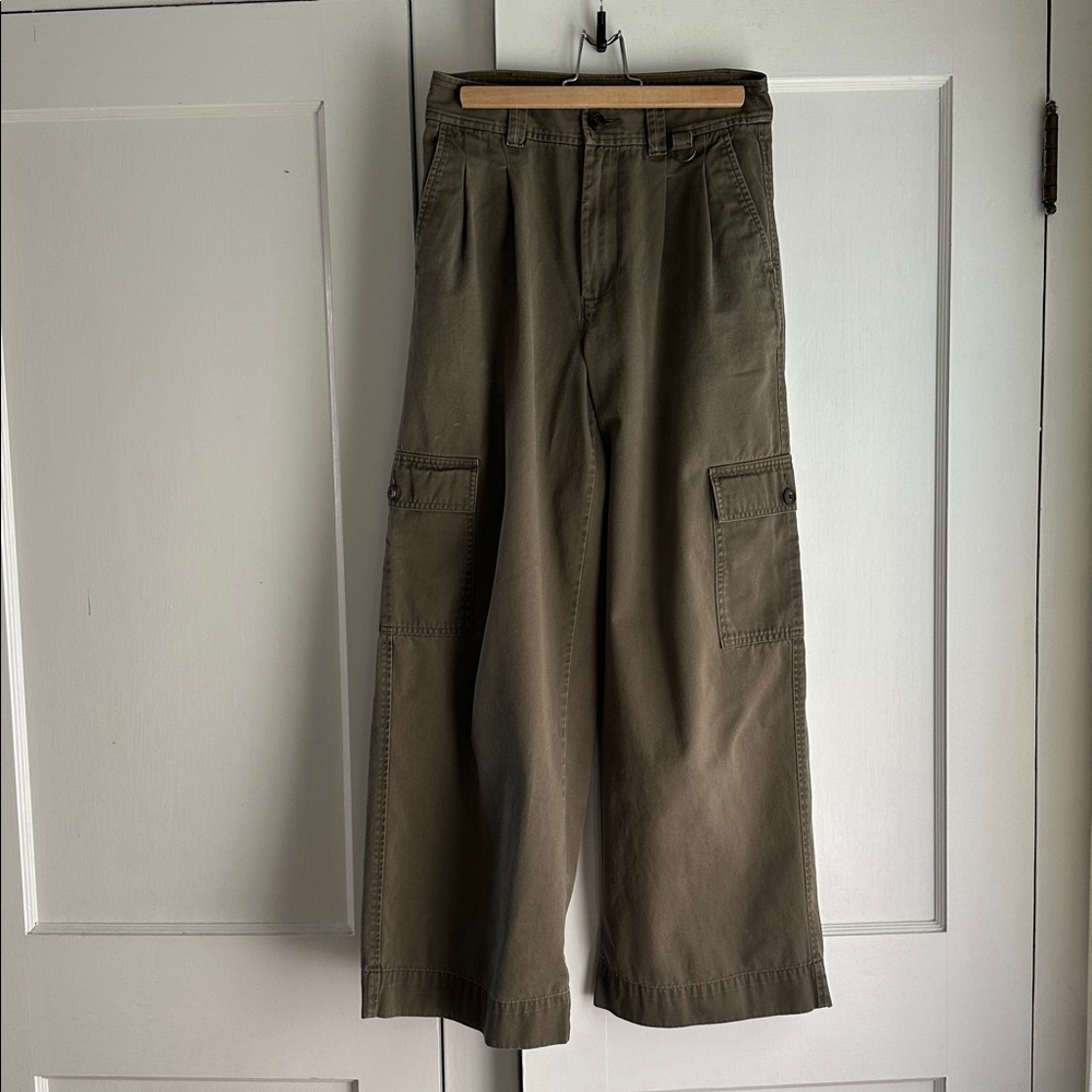 Madewell Harlow wide-leg cargo pants, size 2